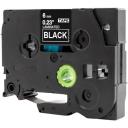 Compatible 5 x PTP910BT Tape Brother PT-P910BT 24mm White Text On Black Laminated Tape