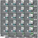 Compatible 5 x PTP910BT Tape Brother PT-P910BT 9mm Black Text On Green Laminated Tape - 8 Meters