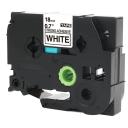 Compatible PT-D610BT Tape Brother PTD610BT 18mm Black Text On White Strong Adhesive Laminated Tape - 8 Metres