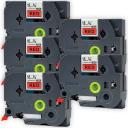 Compatible PT-D610BT Tape Brother PTD610BT 6mm Black Text On Yellow Laminated Tape - 8 Meter