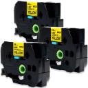 Compatible PT-P910BT Tape Brother PTP910BT 12mm Black Text On White Flexible ID Laminated Tape - 8 Metres