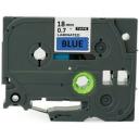 Compatible PT-P910BT Tape Brother PTP910BT 18mm Black Text On Blue Laminated Tape - 8 Meters
