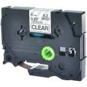 Compatible PT2300 Tape Brother PT-2300 18mm White Text On Black Laminated Tape - 8 Meters