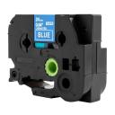 Compatible PTP910BT Tape Brother PT-P910BT 24mm White Text On Blue Laminated Tape - 8 Meters