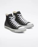 Converse Chuck Taylor All Star Leather High Top (Black Size 9.5) Unisex Leather Shoes