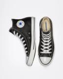 Converse Chuck Taylor All Star Leather High Top (Black Size 9.5) Unisex Leather Shoes