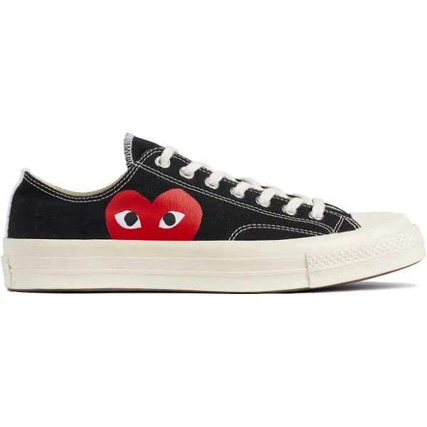 Converse Comme Des Garcons x Chuck Taylor All Star Hi 'Play' Sneakers | Black | Men's Size 6.5
