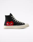 Converse Comme Des Garcons x Chuck Taylor All Star Hi 'Play' Sneakers | Black | Men's Size 7.5