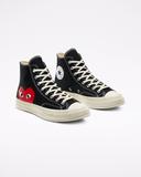Converse Comme Des Garcons x Chuck Taylor All Star Hi 'Play' Sneakers | Black | Men's Size 7.5