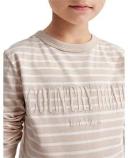 Country Road Boys Verified Australian Long Sleeve Heritage T-Shirt Sand Strp Marsh in Size 2 | 100% Cotton