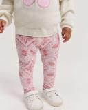 Country Road Girls Organically Grown Cotton Blend Stamp Print Legging Faded Pink in Size 3-6 Months