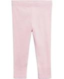 Country Road Girls Organically Grown Cotton Solid Rib Legging Light Pink in Size 12-18 Months