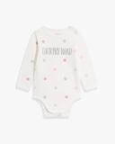 Country Road Girls Organically Grown Heritage Long Sleeve Bodysuit Metallic Spot Marsh in Size Newborn | 100% Cotton