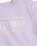 Country Road Girls Verified Australian Heritage Sweat Soft Lilac in Size 12-18 Months | 100% Cotton