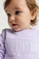 Country Road Girls Verified Australian Heritage Sweat Soft Lilac in Size 12-18 Months | 100% Cotton