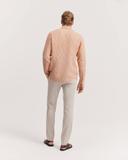 Country Road Men's Regular Fit Organically Grown Stripe Shirt Ginger in Size XS | 100% Organic Linen