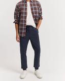 Country Road Men's Tapered Fit Organically Grown Cotton Vintage Wash Woven Jogger Pants Navy in Size 38