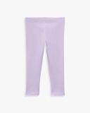 Country Road Organically Grown Cotton Solid Rib Legging Soft Lilac in Size 0-3 Months