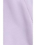 Country Road Organically Grown Cotton Solid Rib Legging Soft Lilac in Size 0-3 Months