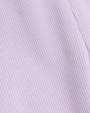 Country Road Organically Grown Cotton Solid Rib Legging Soft Lilac in Size 0-3 Months