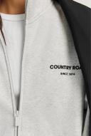 Country Road Women's Australian Full Zip Sweat Top Light Grey Marle in Size 2XS | 100% Cotton