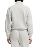 Country Road Women's Australian Full Zip Sweat Top Light Grey Marle in Size Small | 100% Cotton