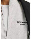 Country Road Women's Australian Full Zip Sweat Top Light Grey Marle in Size XL | 100% Cotton