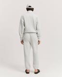 Country Road Women's Australian Full Zip Sweat Top Light Grey Marle in Size XS | 100% Cotton