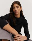 Country Road Women's Australian Slim Fit Long Sleeve Top Black in Size XL | 100% Cotton