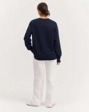 Country Road Women's Verified Australian Relaxed Fit Sweat Top Navy in Size XL | 100% Cotton