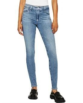 David Jones AG Adriano Goldschmied Farrah High Rise Skinny Jean in Elysian Hill, Size 29 in