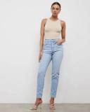 David Jones Nobody Denim Frankie High Rise Stretch Ankle Jean in Cooling Blue, Size 34 in