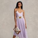 David Jones Polo Ralph Lauren Pleated Georgette Handkerchief Skirt in Purple, Size 0 US