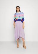 David Jones Polo Ralph Lauren Pleated Georgette Handkerchief Skirt in Purple, Size 10 US