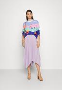 David Jones Polo Ralph Lauren Pleated Georgette Handkerchief Skirt in Purple, Size 4 US