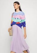 David Jones Polo Ralph Lauren Pleated Georgette Handkerchief Skirt in Purple, Size 6 US