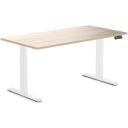Desky Dual Hardwood Sit Stand Desk - Red Oak / Grey - 1800x750mm - AfterPay & zipPay Available