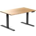 Desky Dual Hardwood Sit Stand Desk - Red Oak / Grey - 1800x750mm - AfterPay & zipPay Available