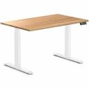 Desky Dual Hardwood Sit Stand Desk - Red Oak / Grey - 1800x750mm - AfterPay & zipPay Available
