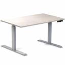 Desky Dual Hardwood Sit Stand Desk - Red Oak / Grey - 1800x750mm - AfterPay & zipPay Available