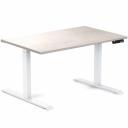Desky Dual Hardwood Sit Stand Desk - Red Oak / Grey - 1800x750mm - AfterPay & zipPay Available