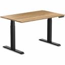 Desky Dual Hardwood Sit Stand Desk - Red Oak / Grey - 1800x750mm - AfterPay & zipPay Available
