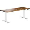 Desky Dual Hardwood Sit Stand Desk - Red Oak / Matte Black - 1500x750mm - AfterPay & zipPay Available