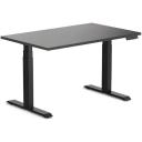 Desky Dual Hardwood Sit Stand Desk - Red Oak / Matte Black - 1800x750mm - AfterPay & zipPay Available