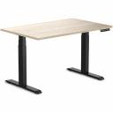 Desky Dual Hardwood Sit Stand Desk - Red Oak / Matte Black - 1800x750mm - AfterPay & zipPay Available