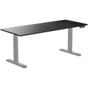 Desky Dual Hardwood Sit Stand Desk - Red Oak / Matte Black - 1800x750mm - AfterPay & zipPay Available
