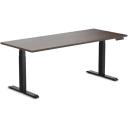 Desky Dual Hardwood Sit Stand Desk - Red Oak / Matte Black - 1800x750mm - AfterPay & zipPay Available