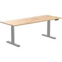 Desky Dual Hardwood Sit Stand Desk - Red Oak / Matte Black - 1800x750mm - AfterPay & zipPay Available