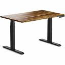 Desky Dual Hardwood Sit Stand Desk - Red Oak / Matte Black - 1800x750mm - AfterPay & zipPay Available
