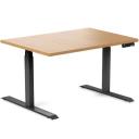 Desky Dual Hardwood Sit Stand Desk - Red Oak / Matte Black - 1800x750mm - AfterPay & zipPay Available